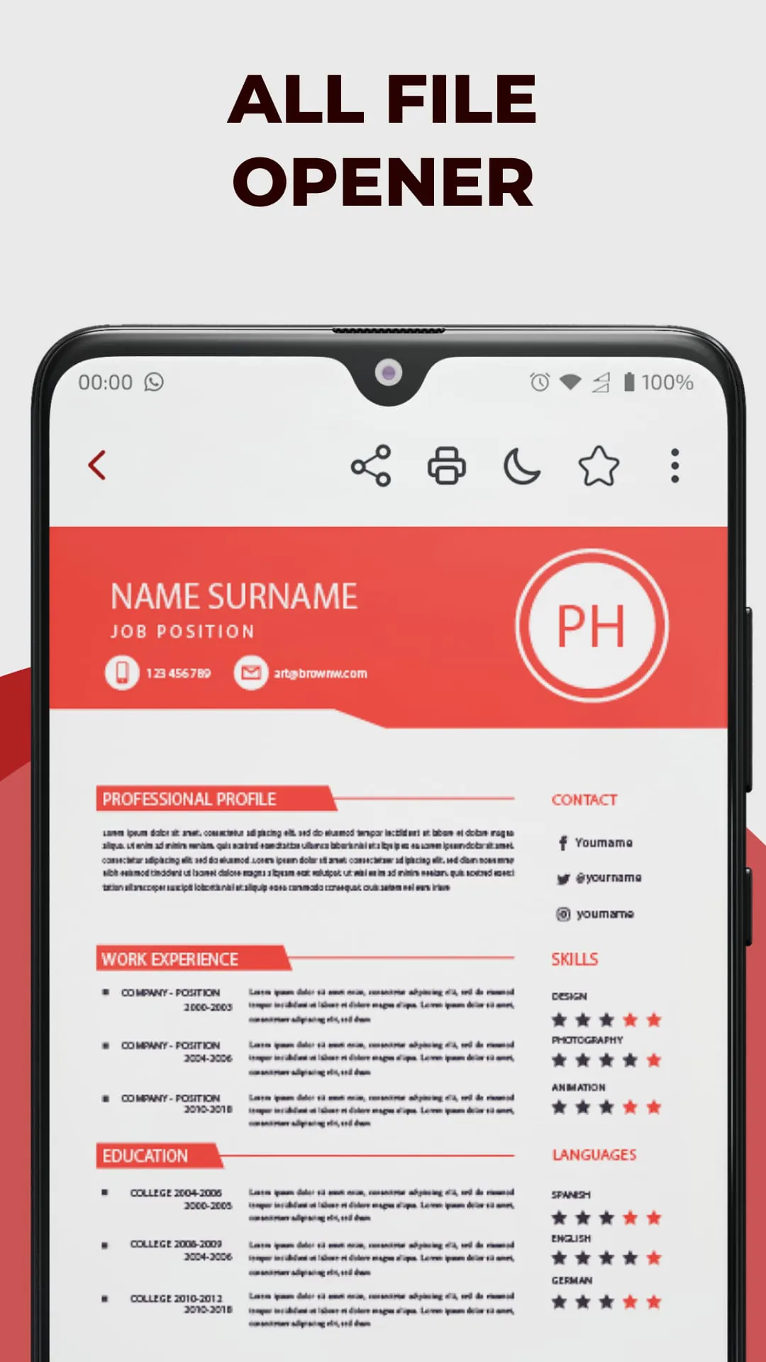 PDF Reader and Photo to PDF