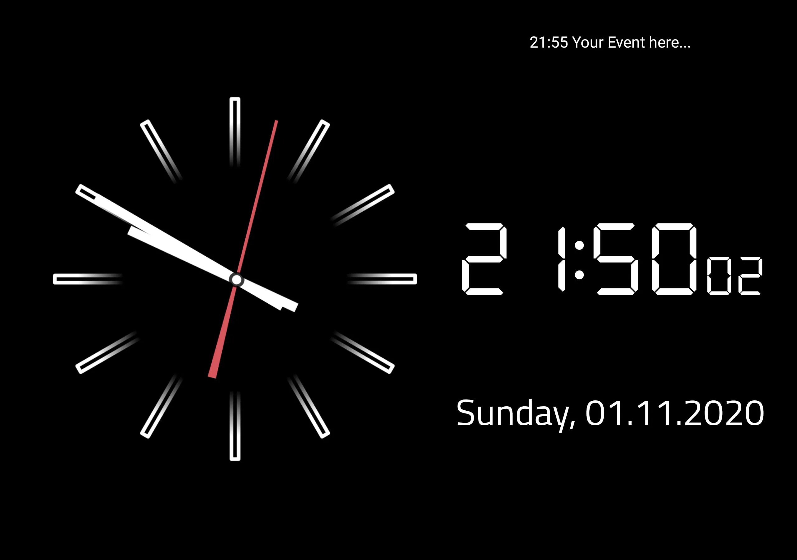 Clock Screensaver