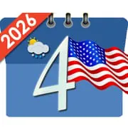 US Calendar with Holidays