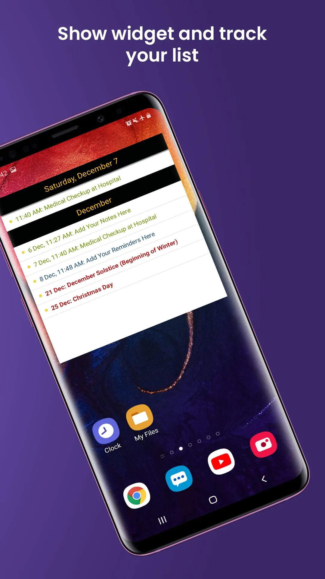 US Calendar with Holidays