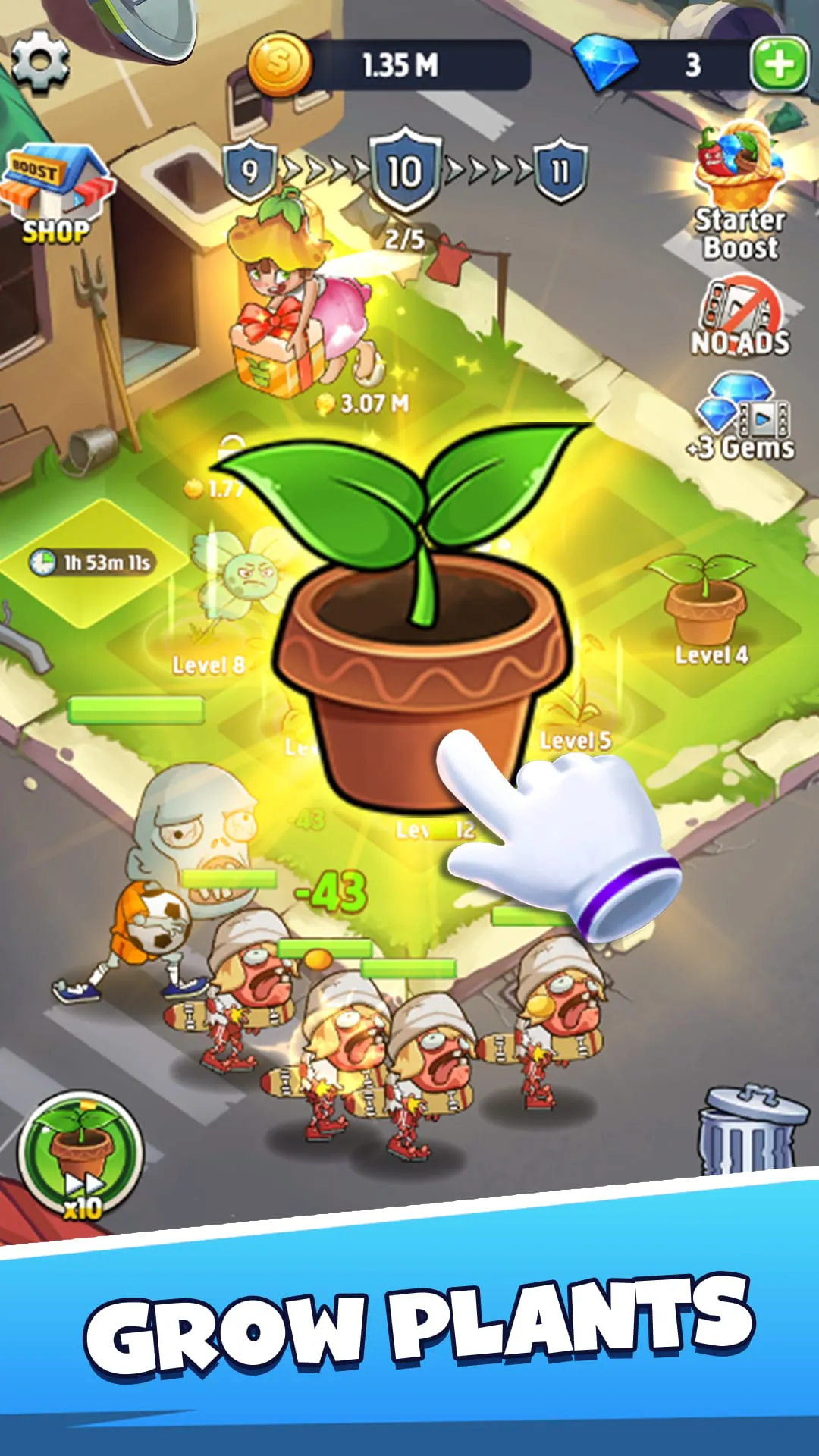 Merge Plants – Monster Defense