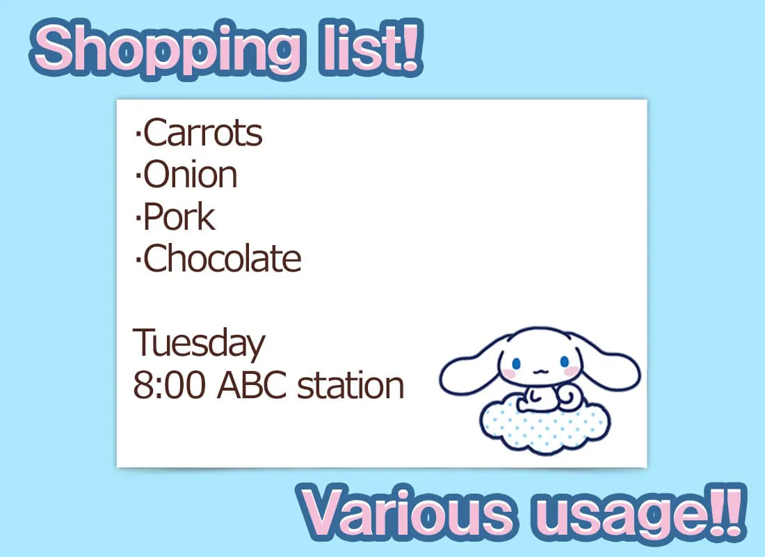 Notepad Cinnamoroll