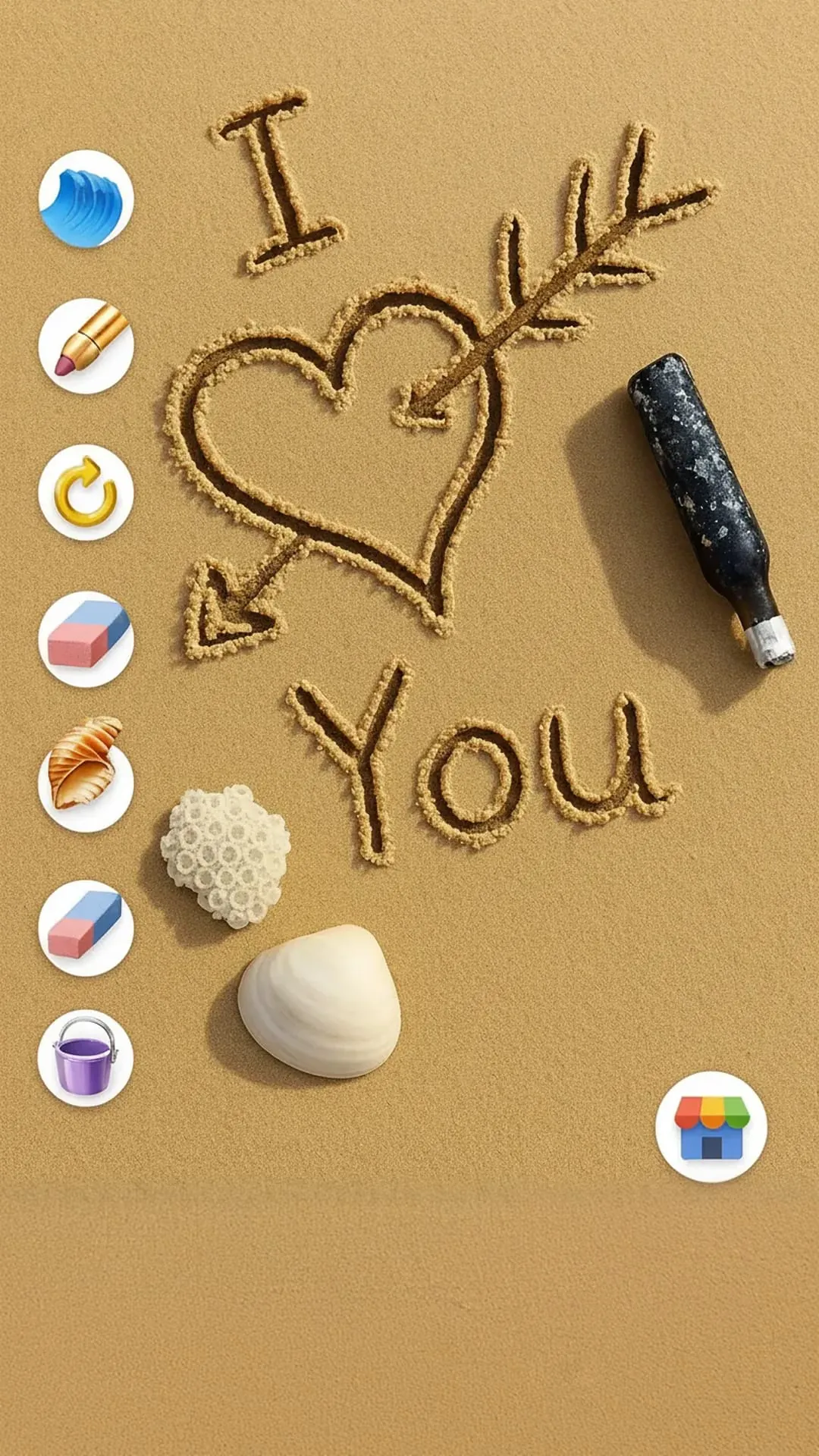 Sand Draw Creative Art Drawing