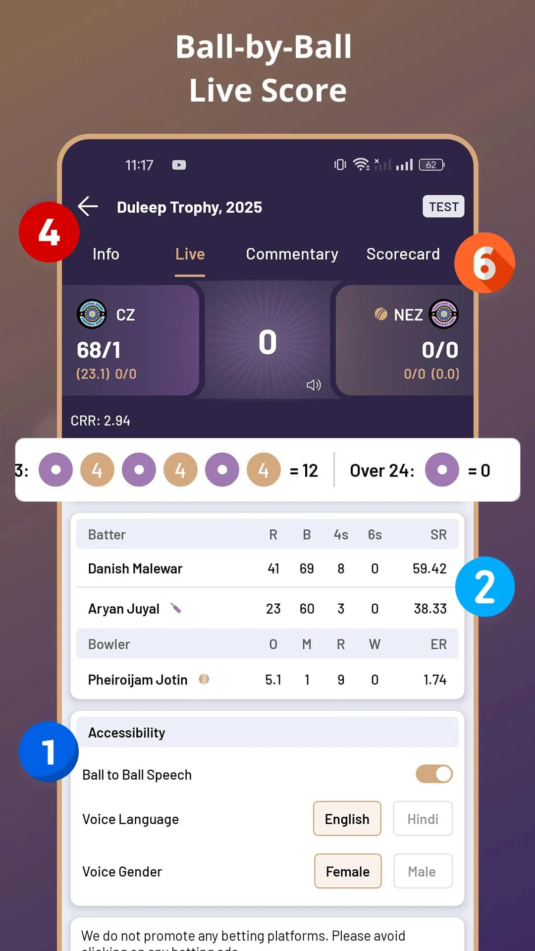 Royal Cricket Live Line