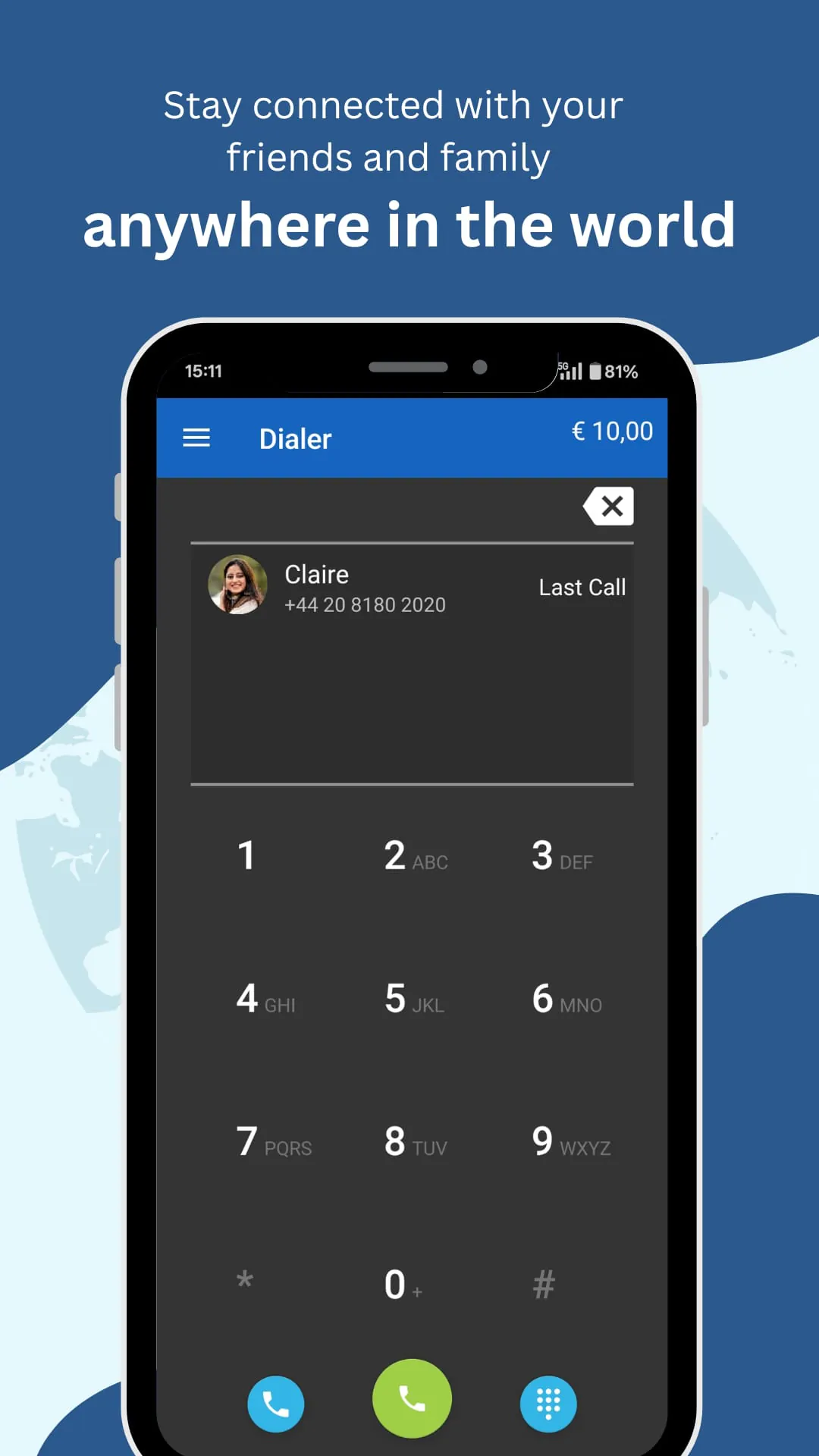 MobileVOIP international calls