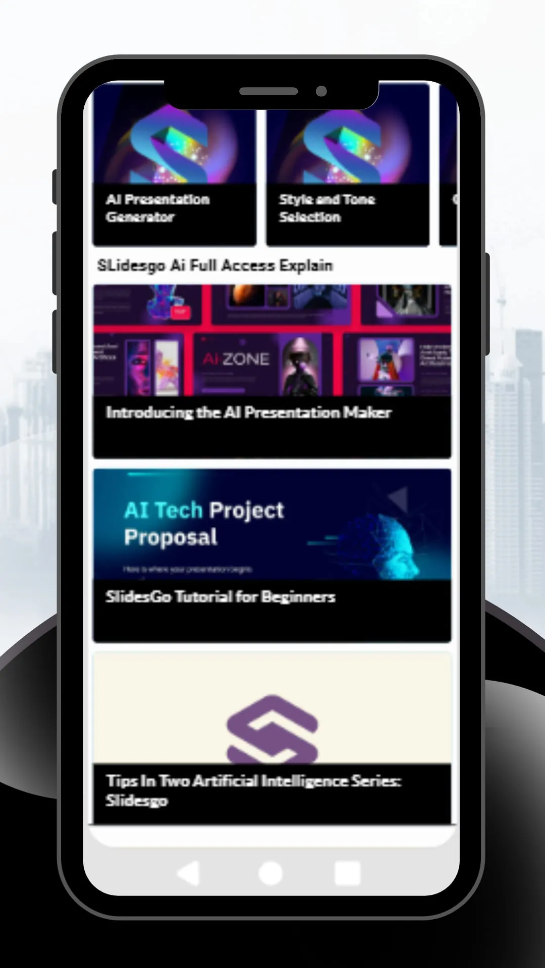 Slidesgo Ai PPT Hints