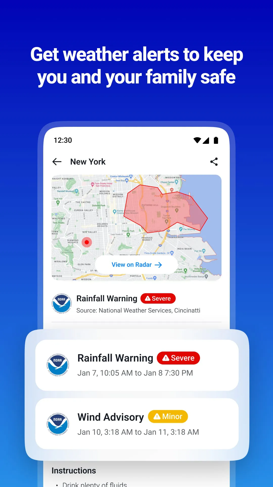 1Weather Forecasts & Radar