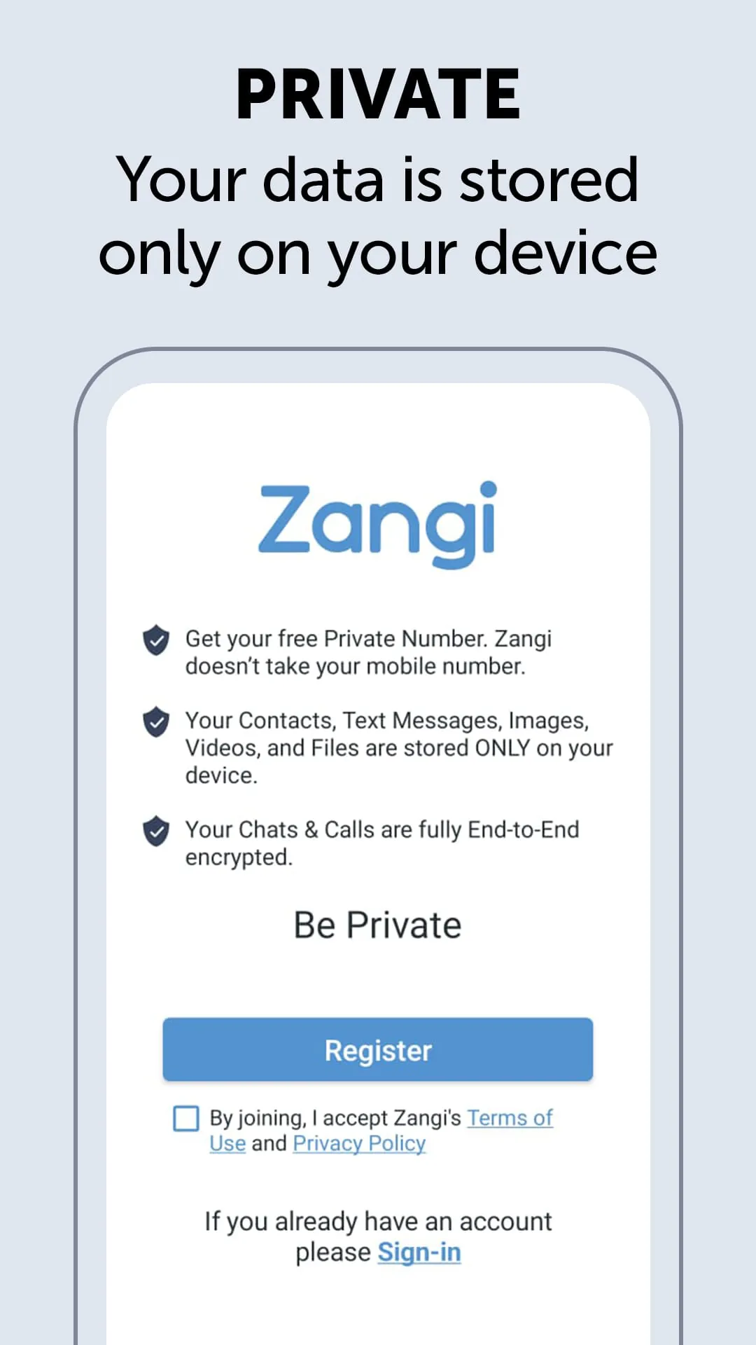 Zangi Private Messenger