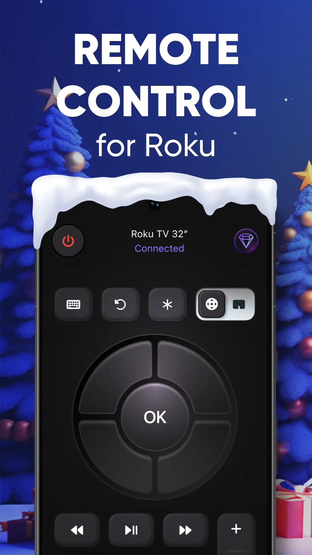 TV Remote Control for Roku TV