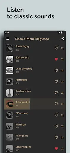 Classic phone ringtones