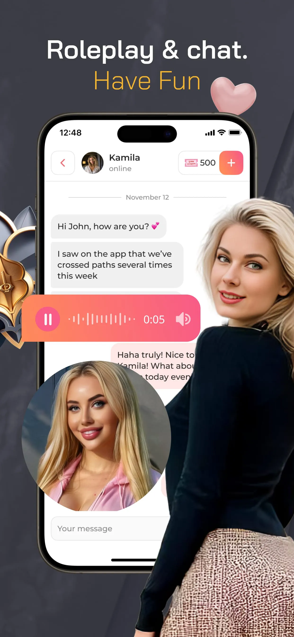 NotAlone AI Girlfriend Creator