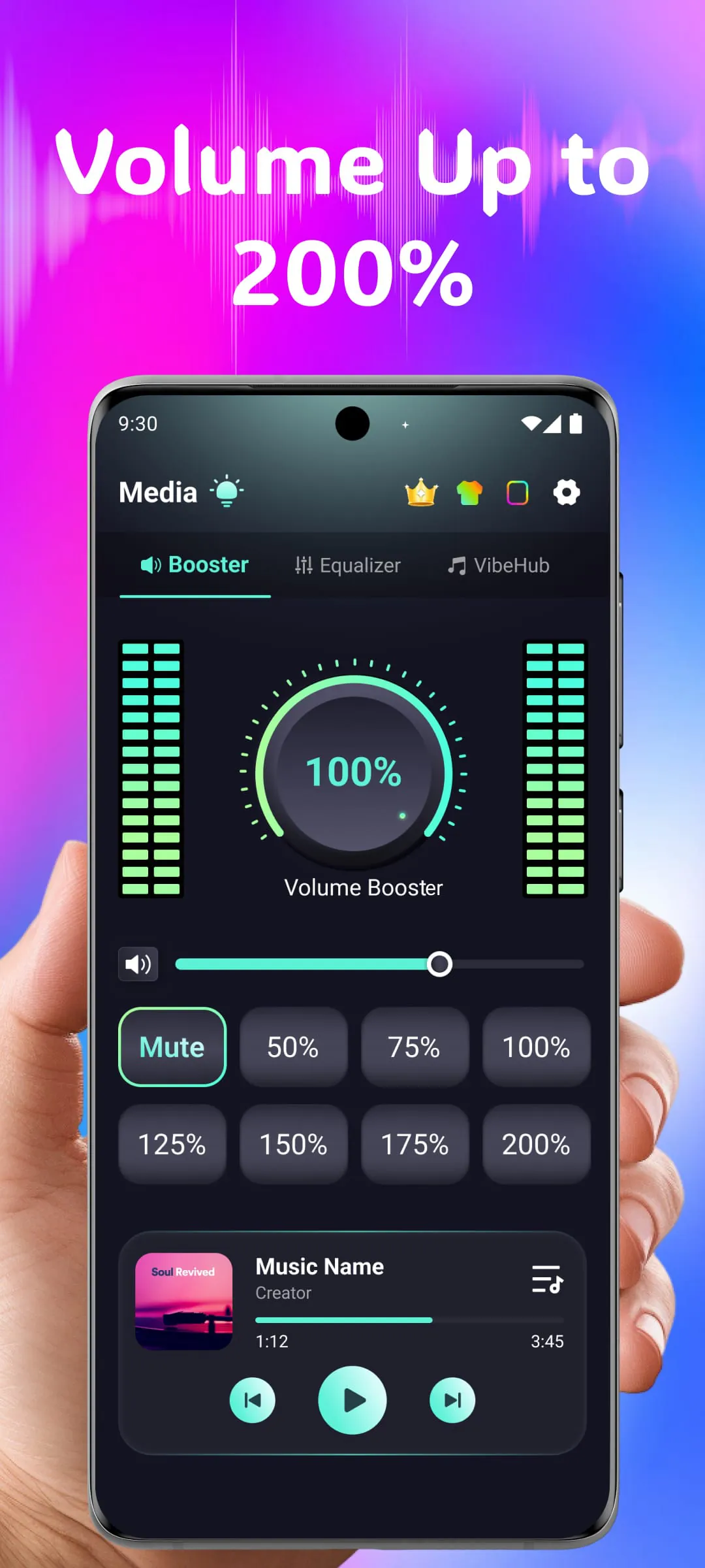 Volume Booster Bass Booster EQ