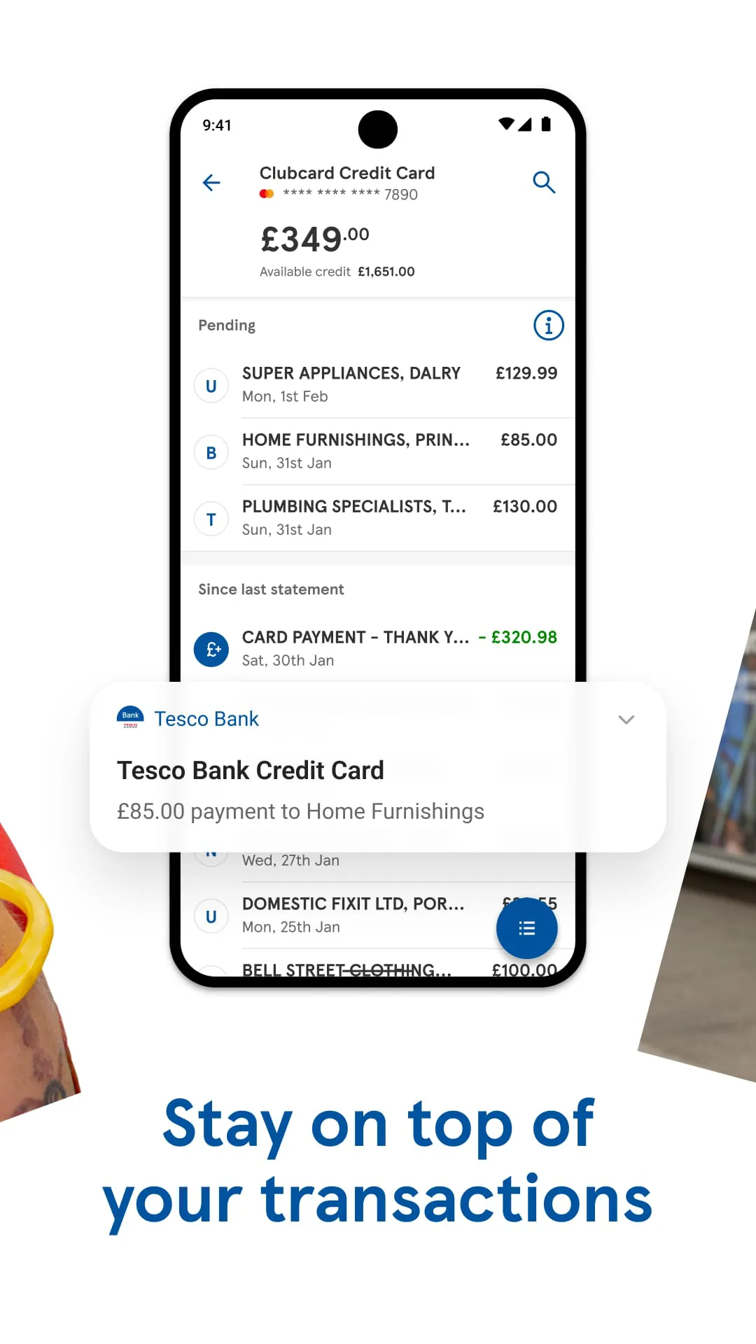 Tesco Bank and Clubcard Pay+