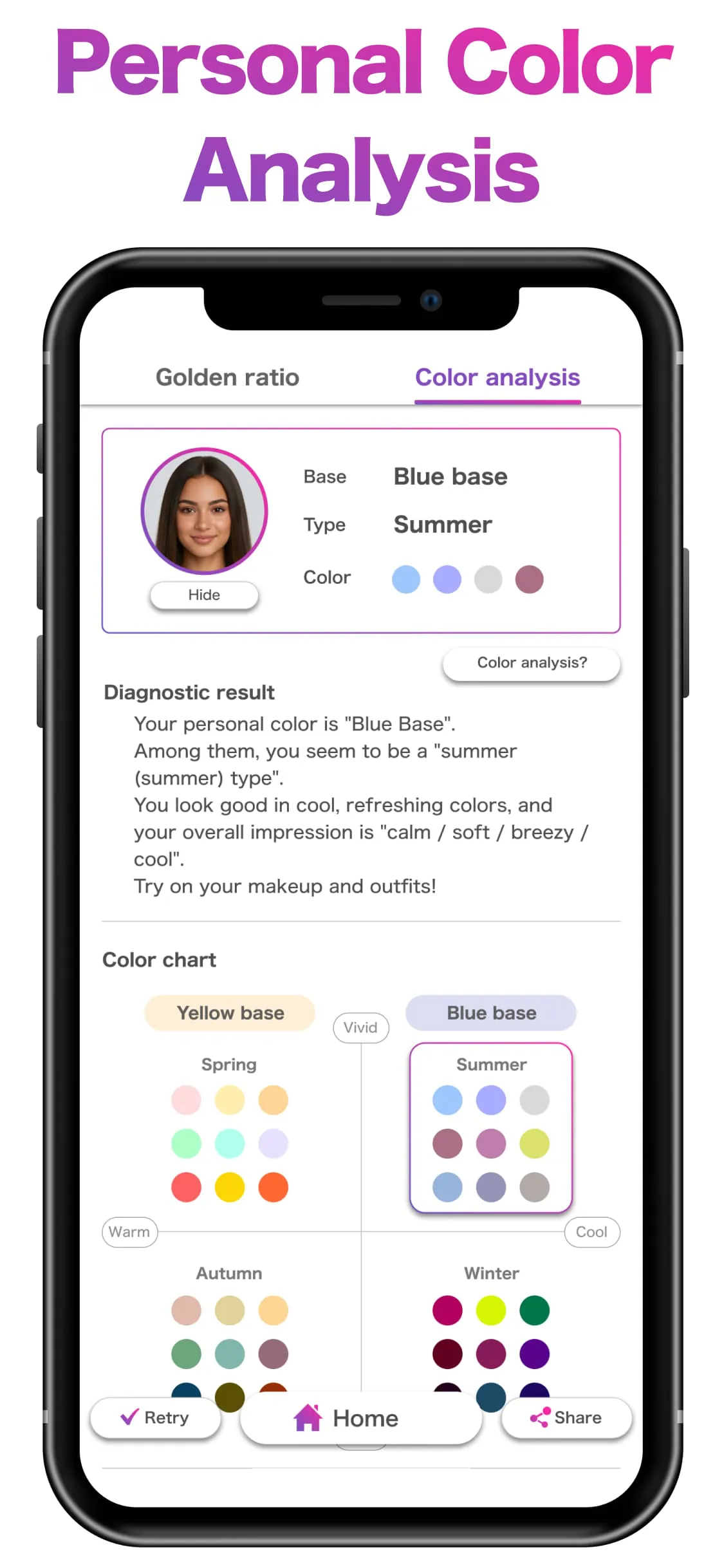 AI Face & Color Analysis App