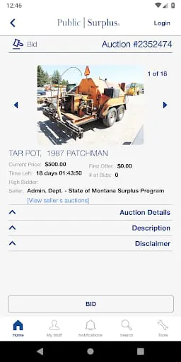 Public Surplus Buyers App