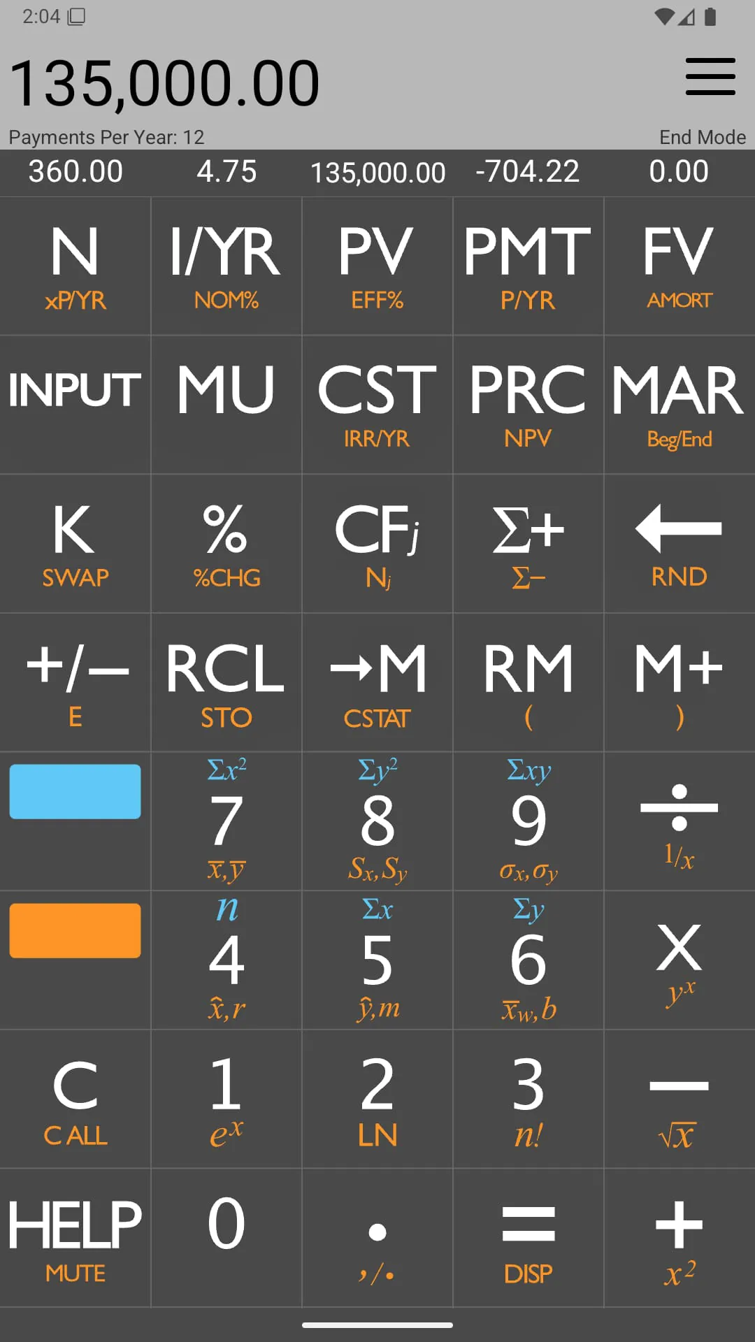 10bii Financial Calculator