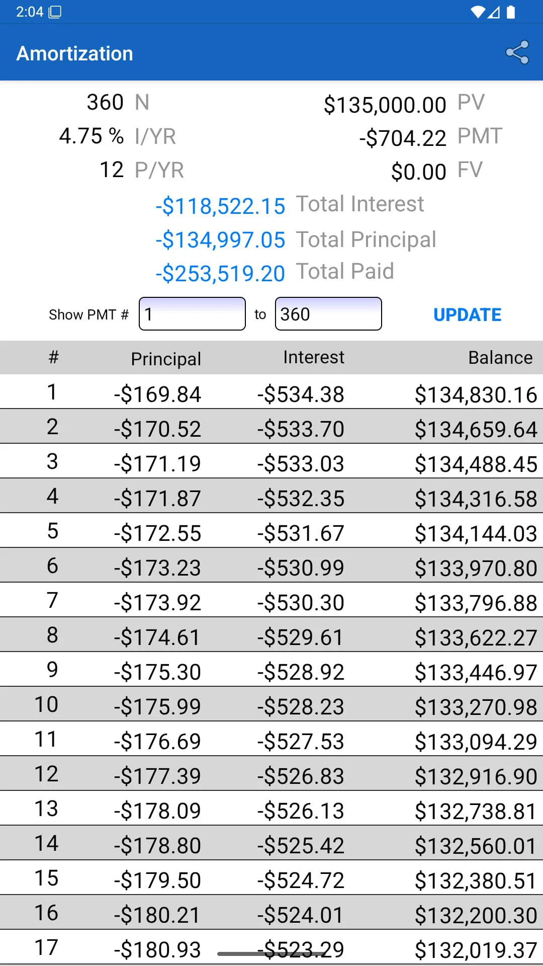 10bii Financial Calculator