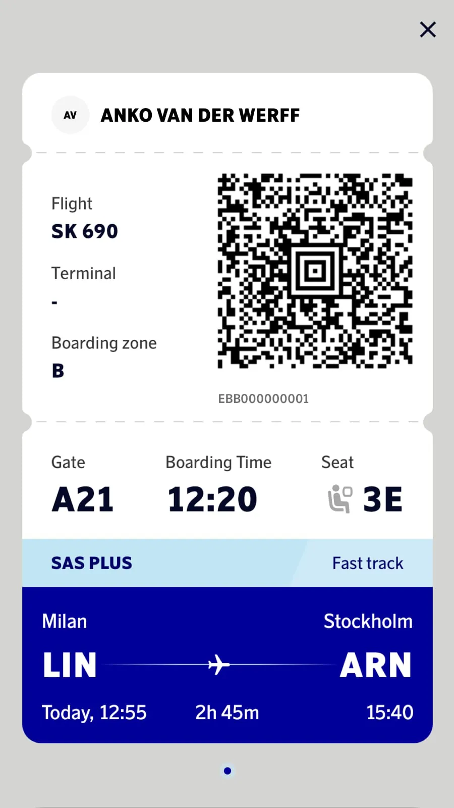 SAS – Scandinavian Airlines