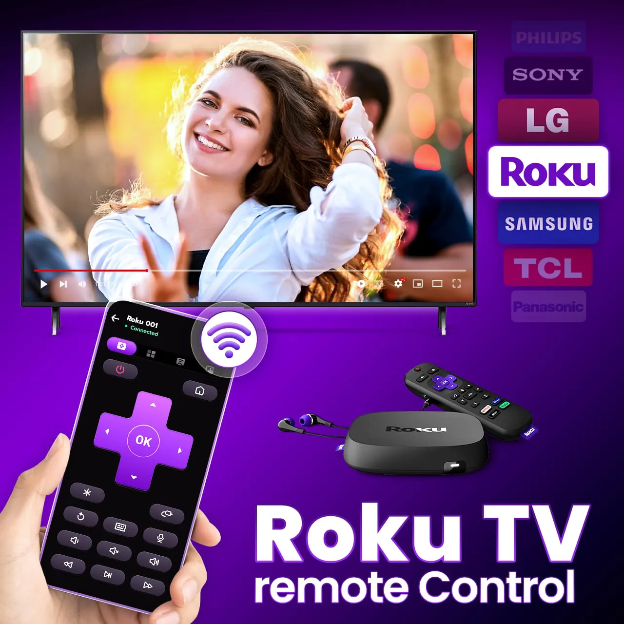 Remote Control for Roku TV