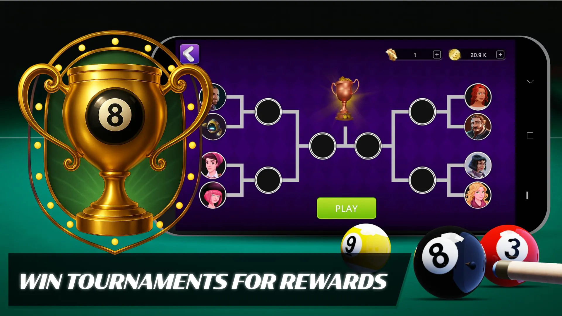 8 Ball Billiards Offline Pool