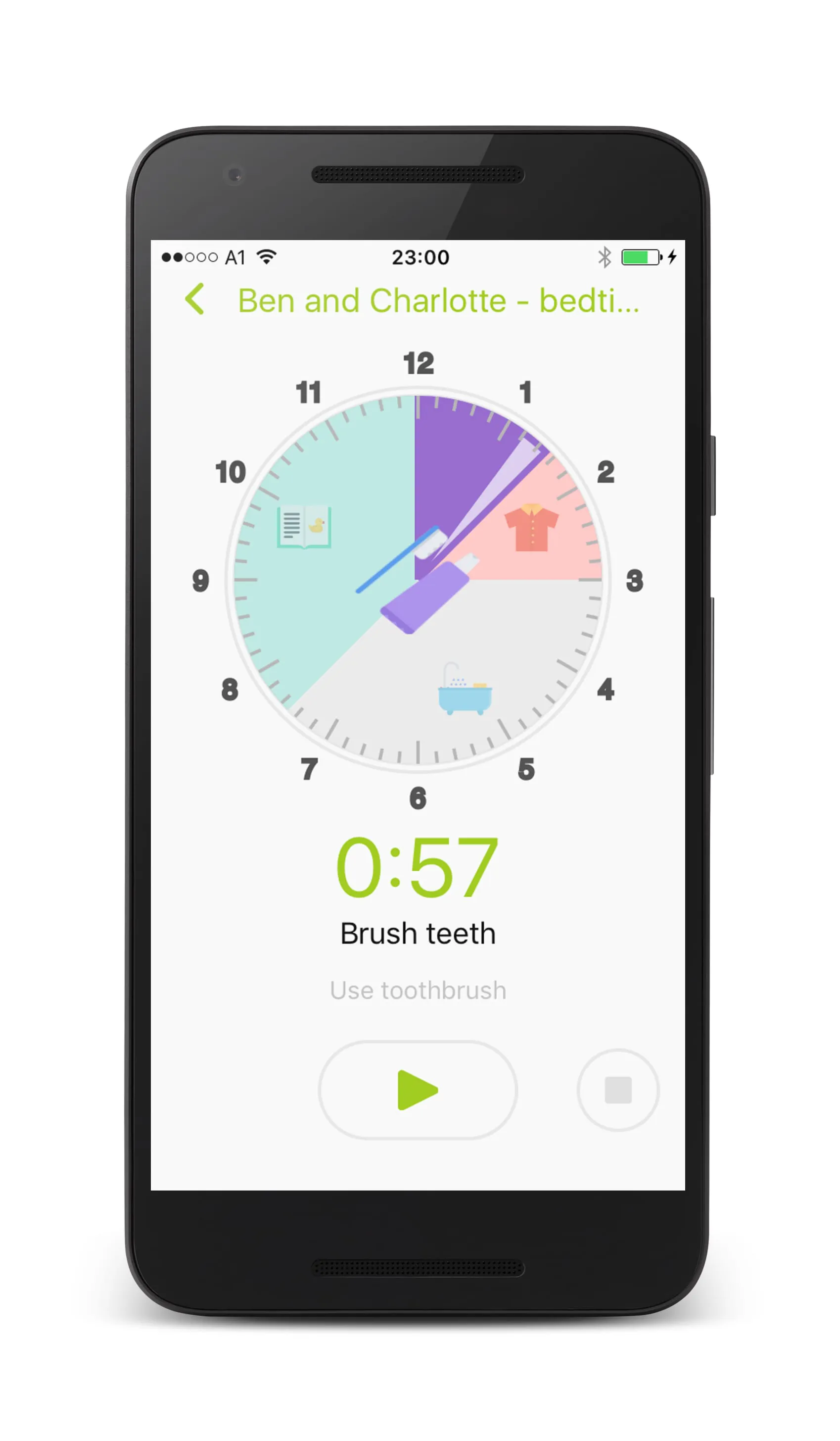Kids visual task timer