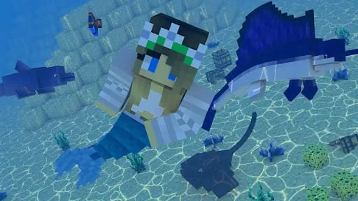 Mermaid mod for Minecraft