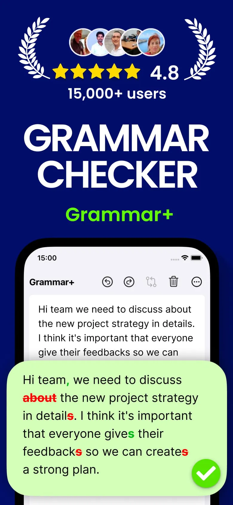 AI Grammar Checker App