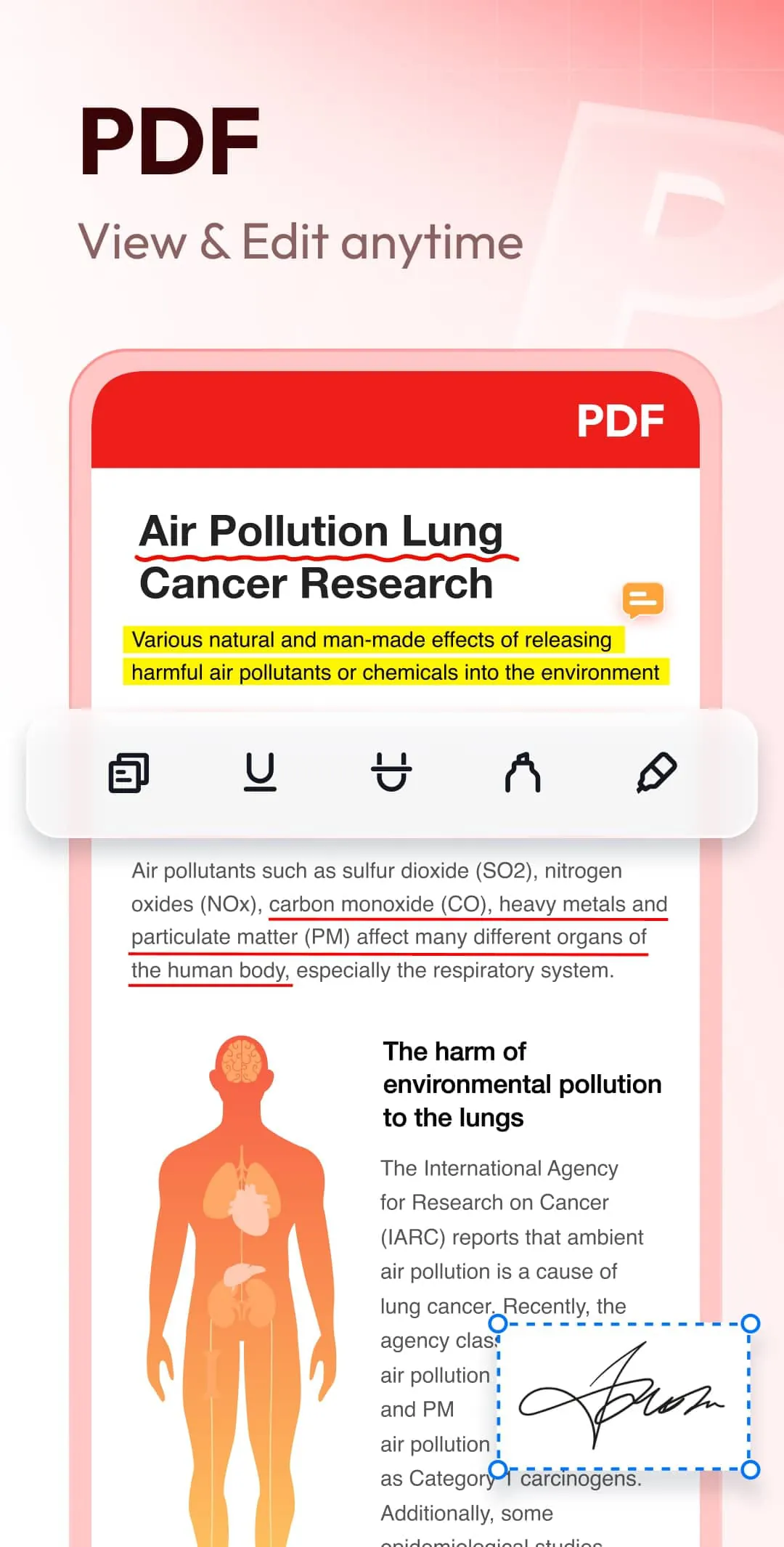 Document Reader & PDF Editor