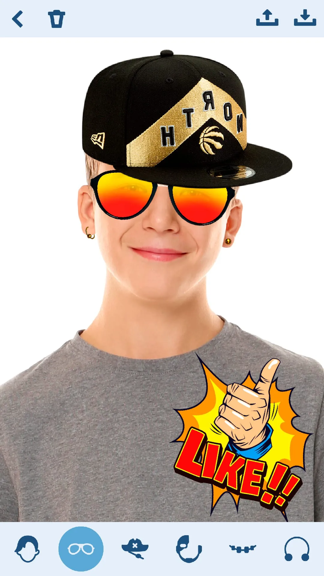 Boys Hairstyle Photo Stickers