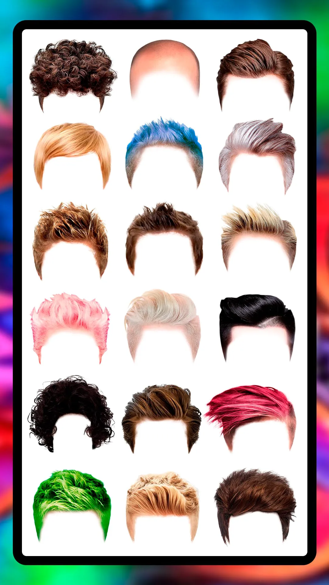 Boys Hairstyle Photo Stickers