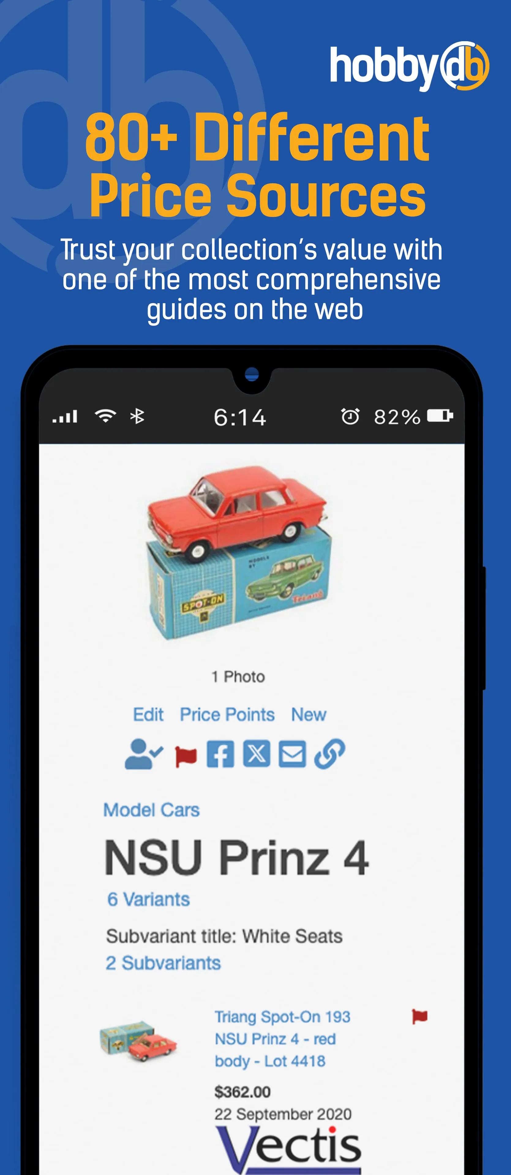hobbyDB Collection Management