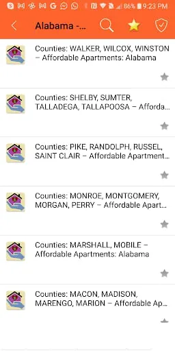 Low Cost Apartment Listings