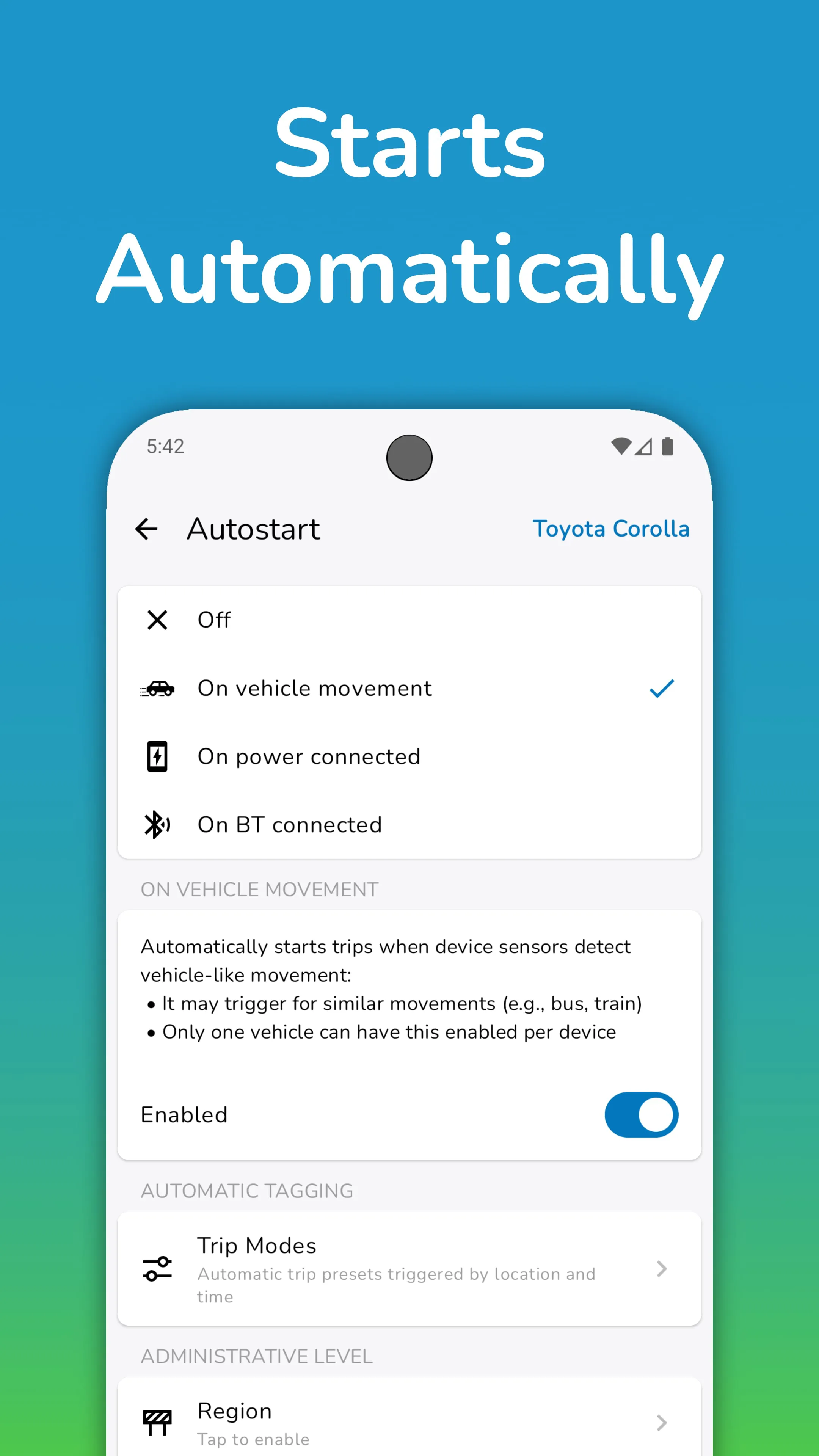 Mileage Tracker & Vehicle Log