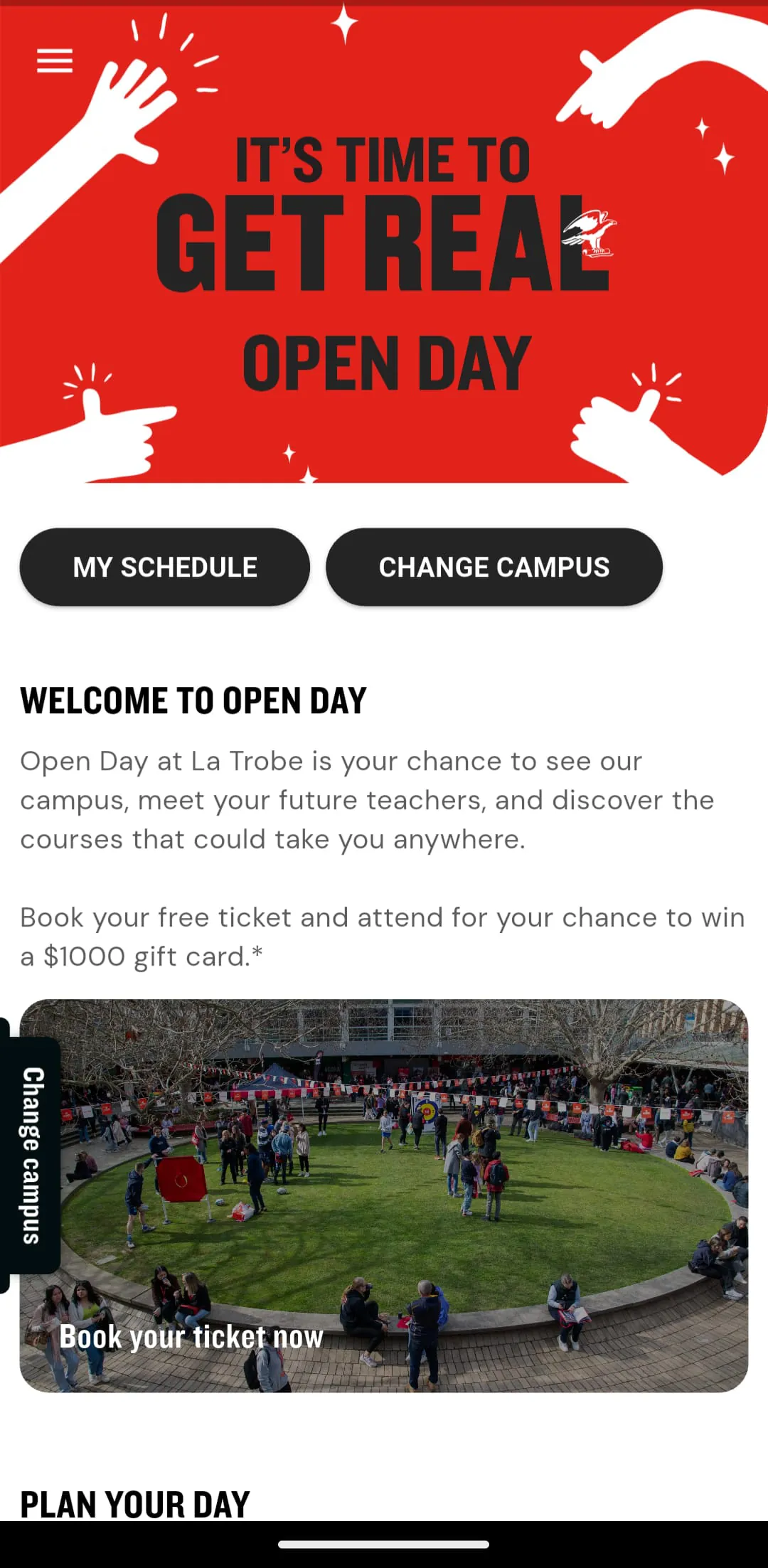 La Trobe University Open Day