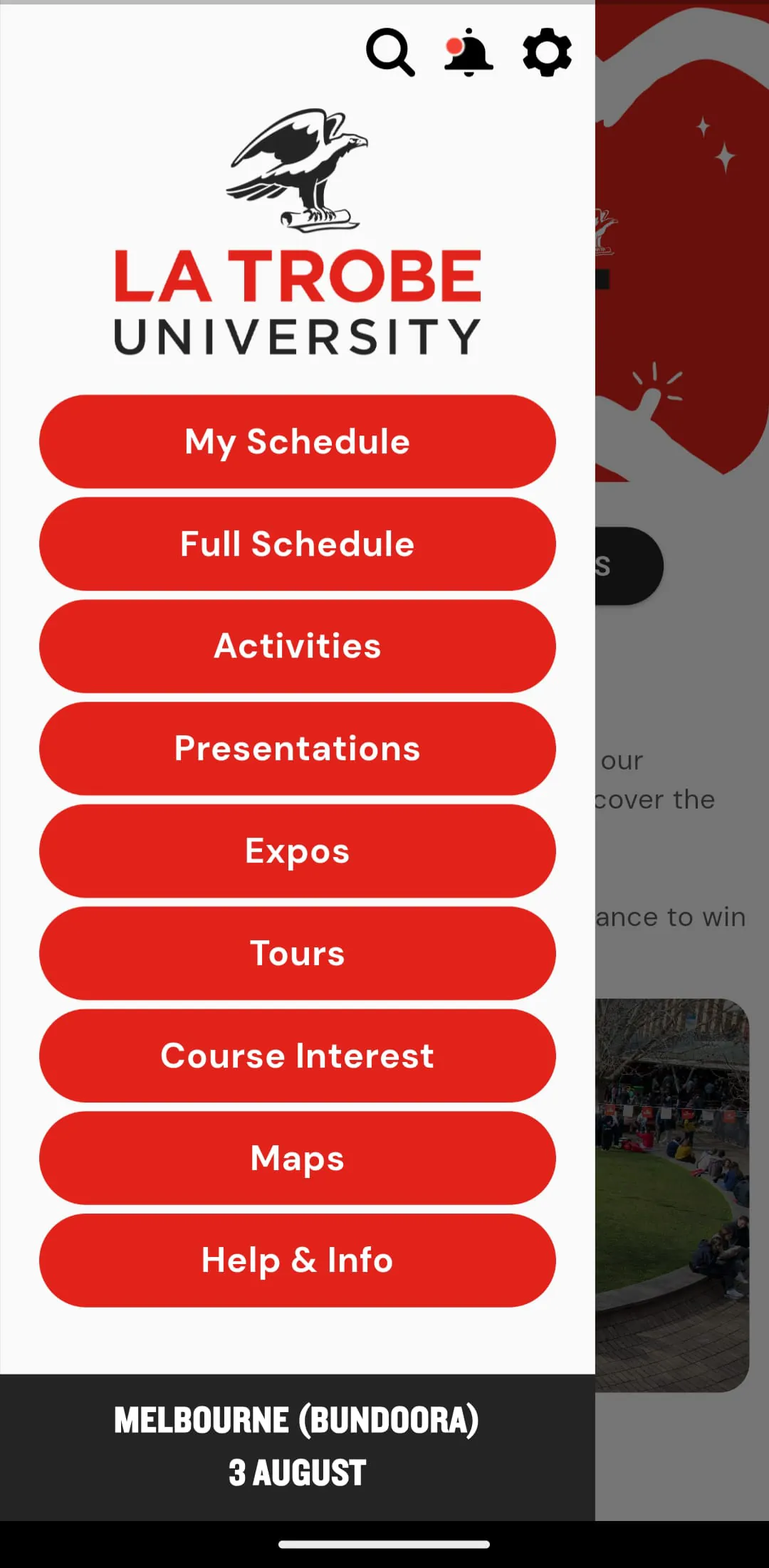 La Trobe University Open Day