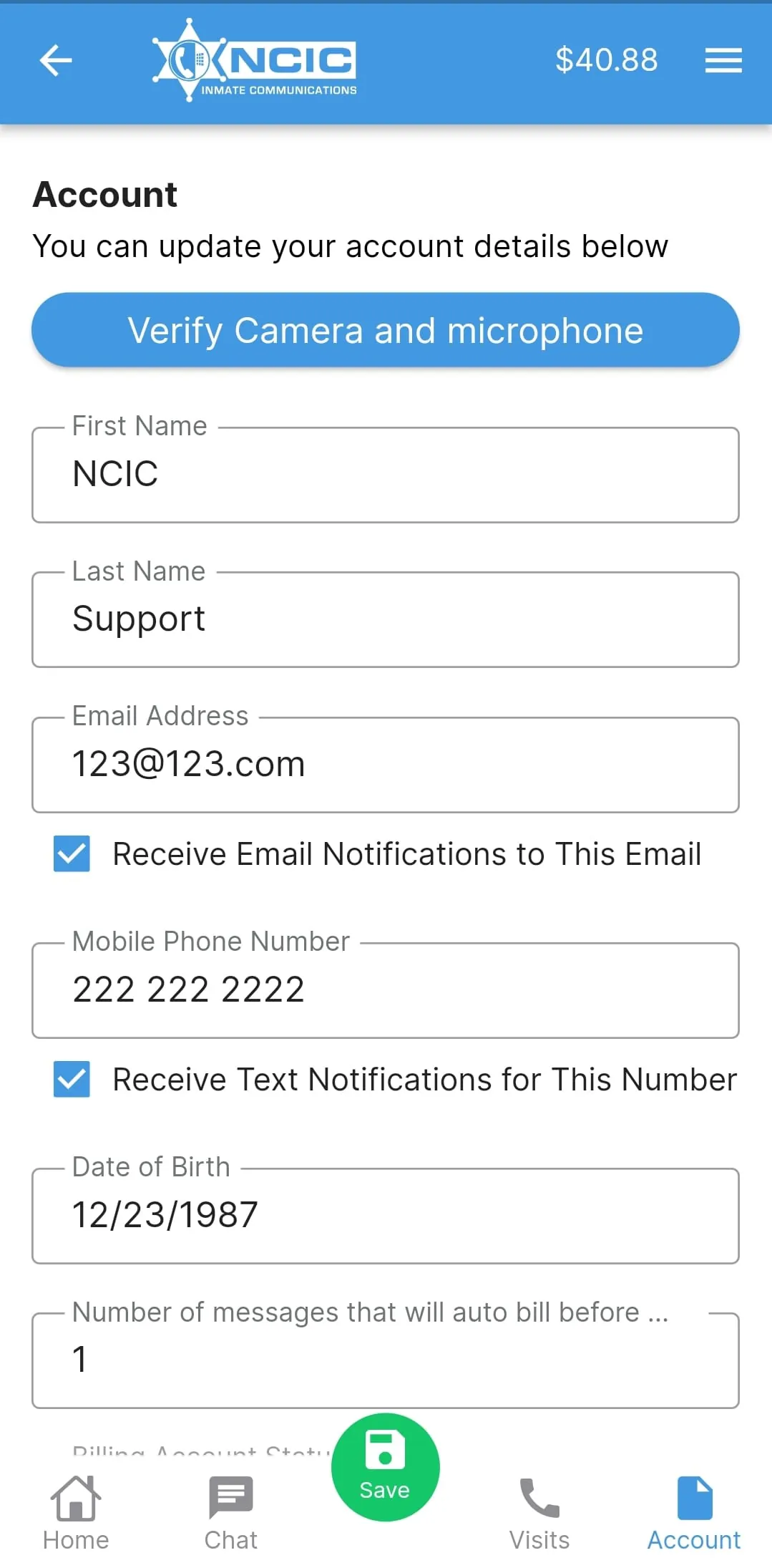 NCIC Mobile Video Visitation