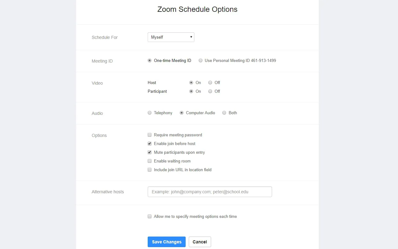 Zoom Chrome Extension