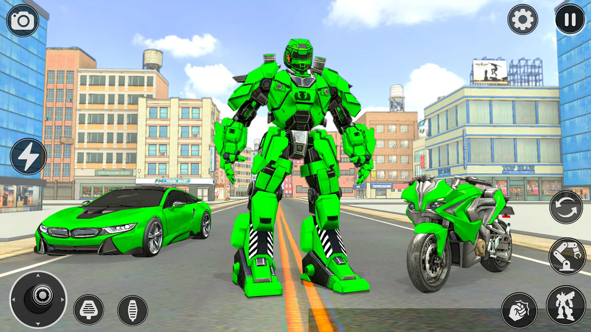 Incredible Robot Game Car Game