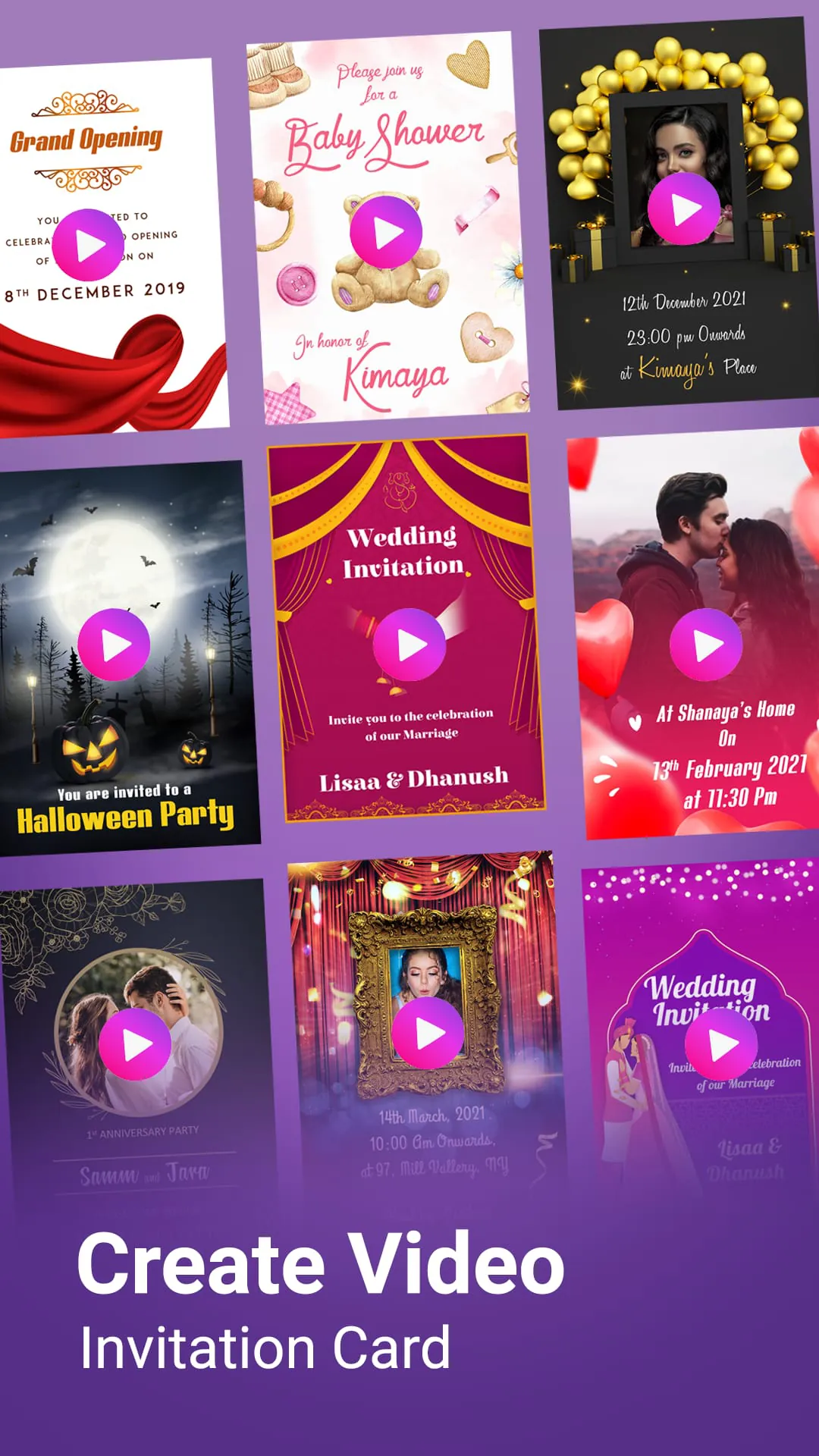 Video Invitation Maker