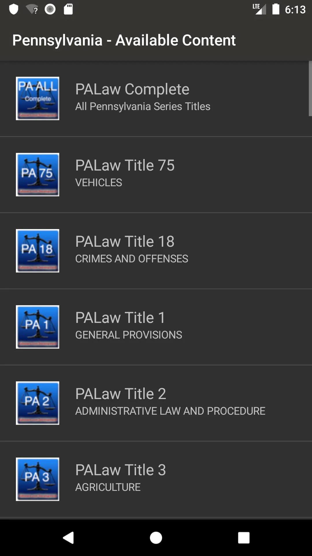 State Statute & Federal Law