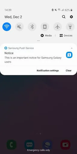Samsung Push Service