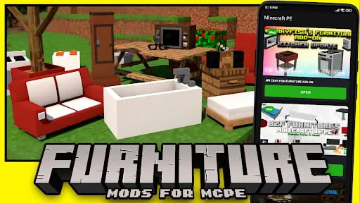 Furniture mod for Minecraft PE