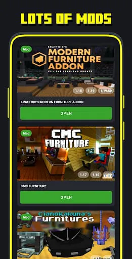 Furniture mod for Minecraft PE