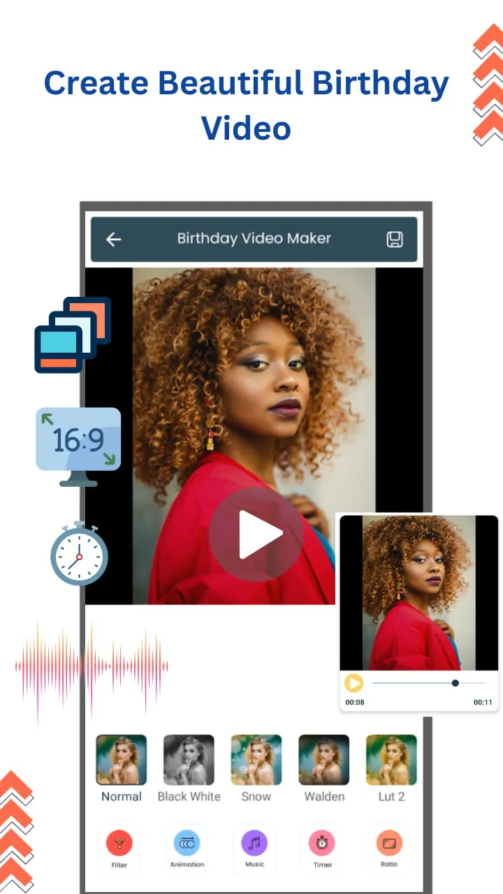 Birthday video maker