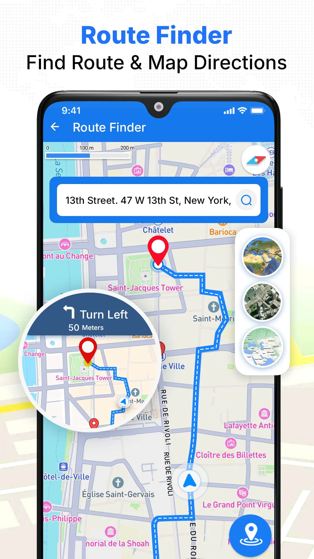 Satellite Map Live Earth View