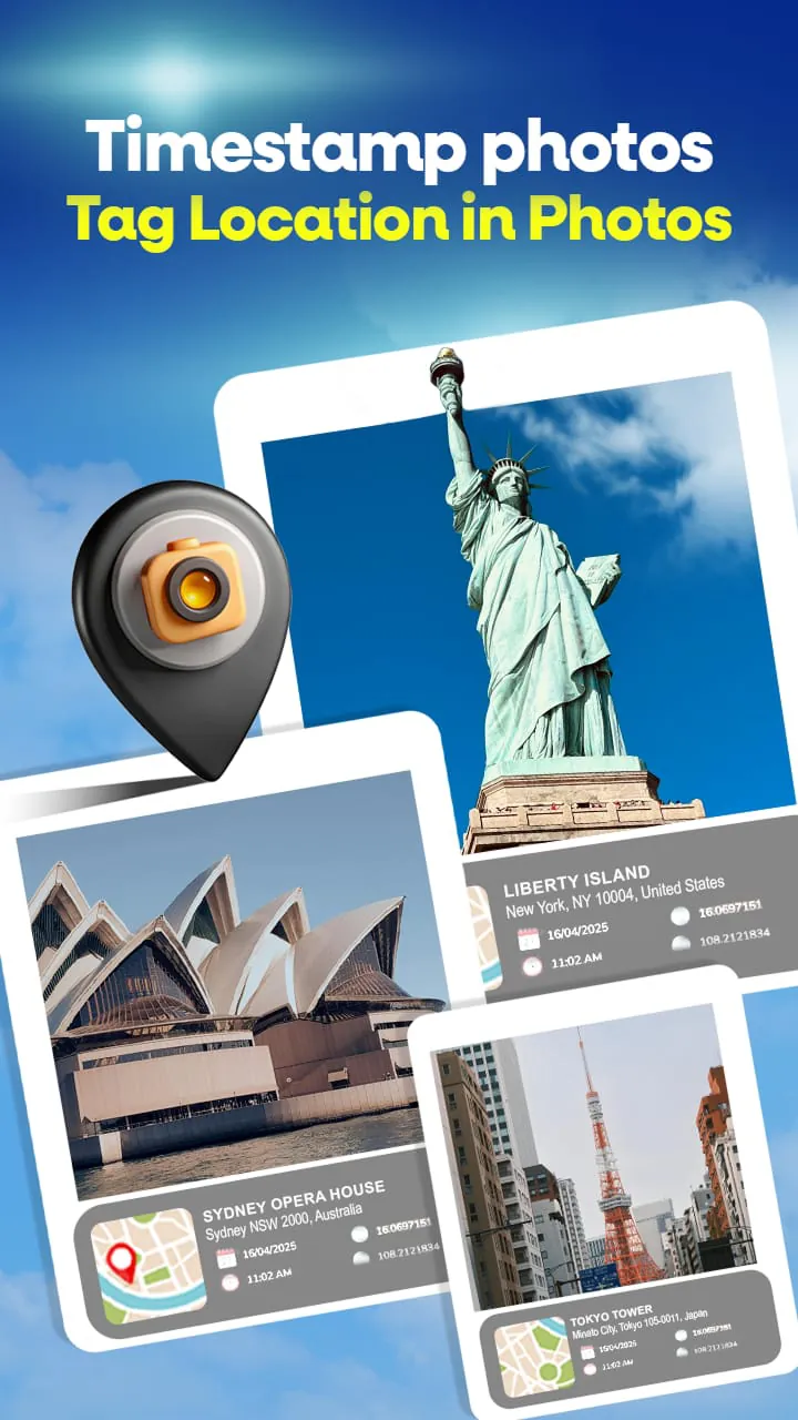 Geotag Map Camera Location App