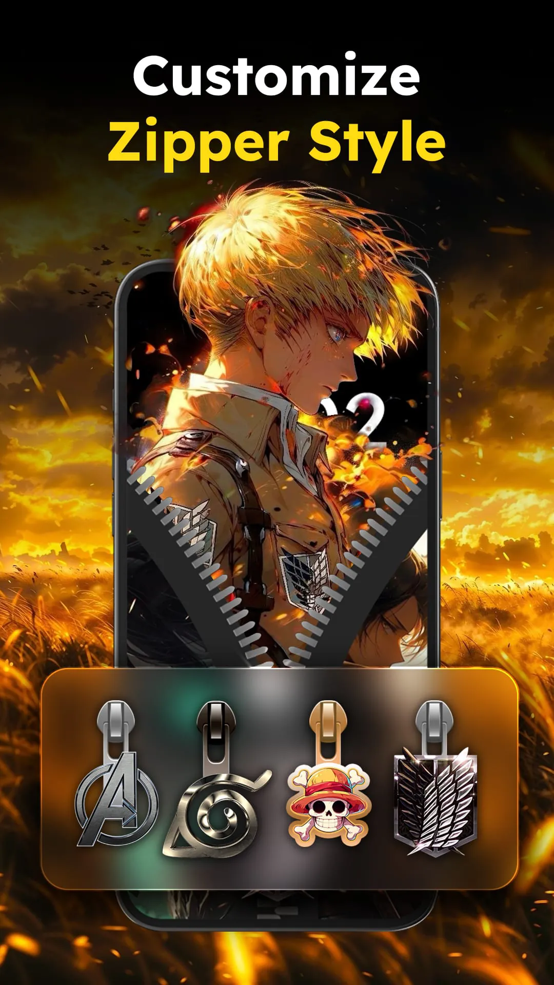 Zipper Lock Wallpapers Screen