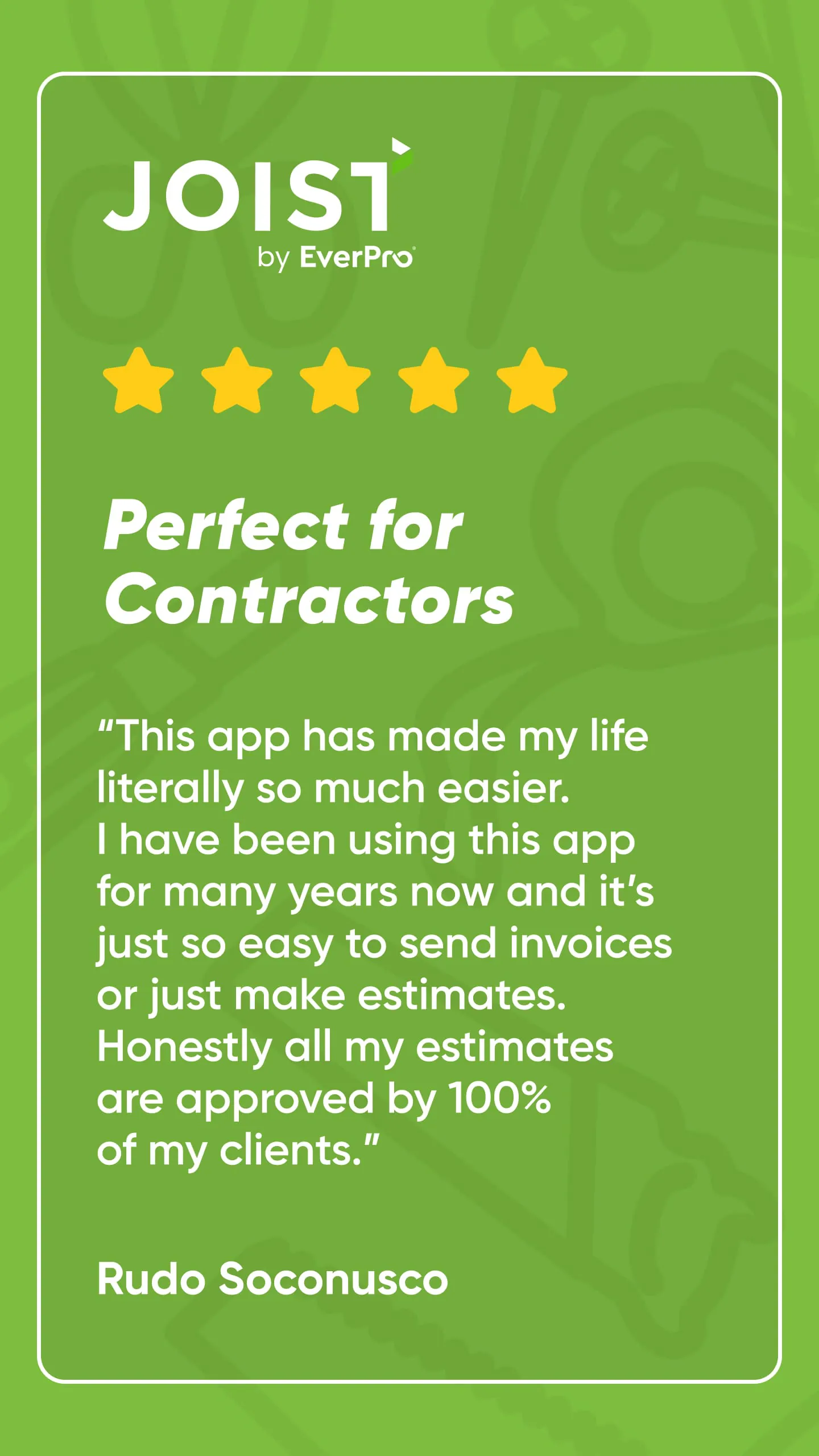 Joist Invoices for Contractors