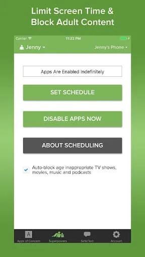 Text Monitoring Parental Contr