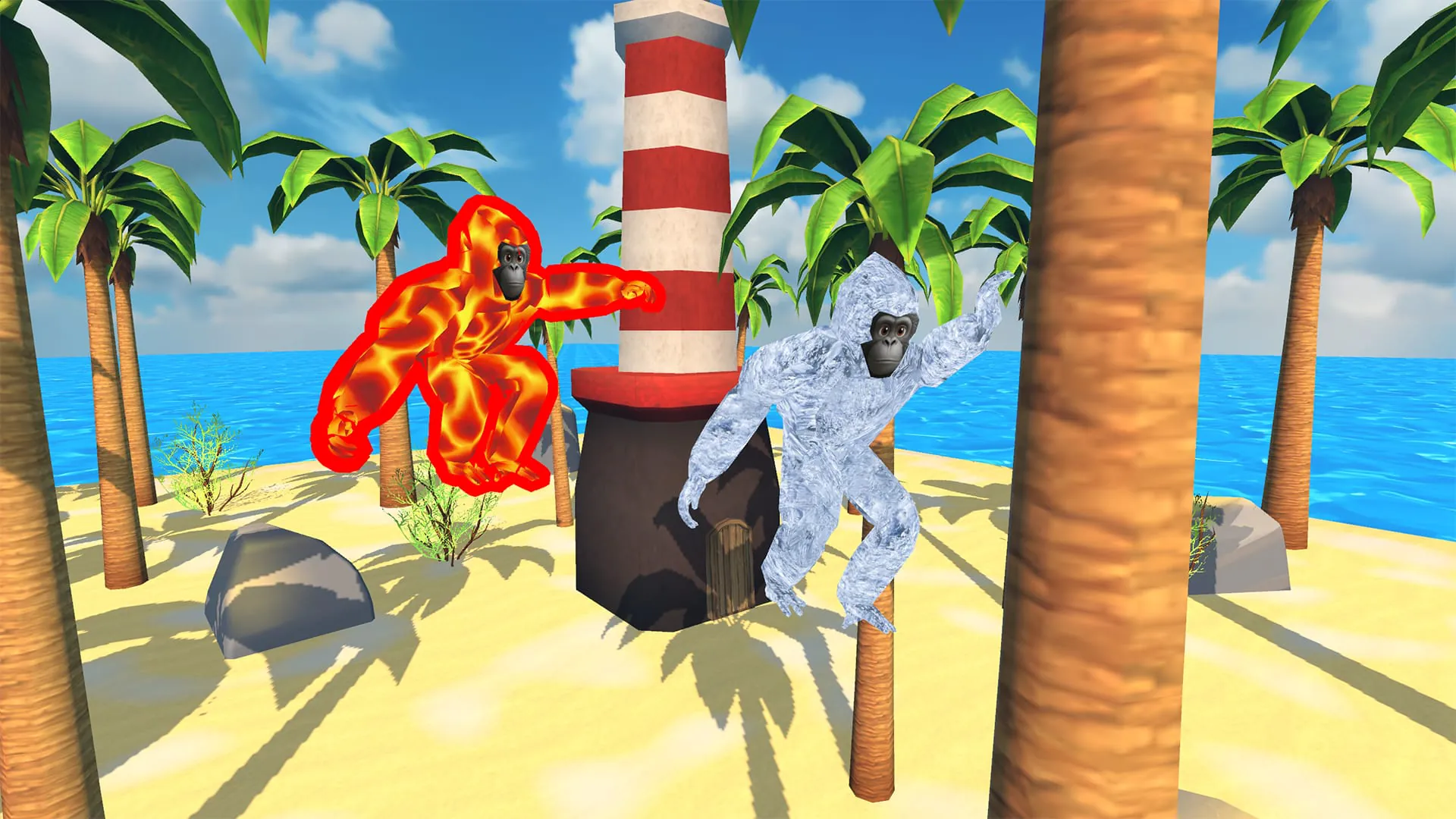 Monkey tag. Gorilla memes game